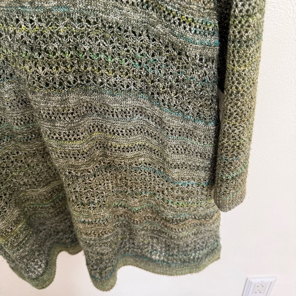CJ Banks Green Knit Sweater - Picture 4 of 9